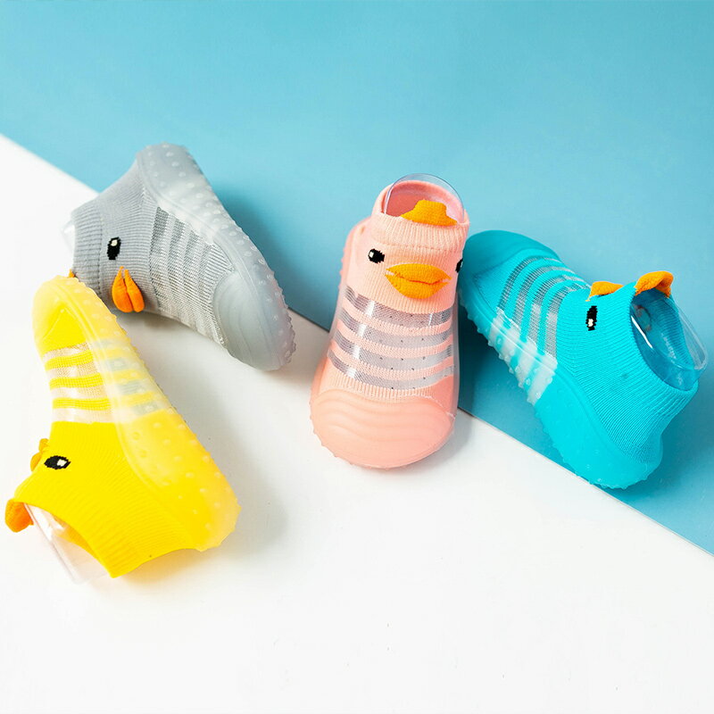 嬰兒寶寶鞋襪春夏季透氣防滑膠底學步鞋襪兒童男童女童小孩地板襪