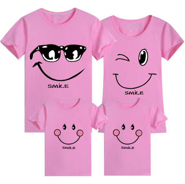 親子裝 純棉T恤 笑臉短袖T恤 親子T恤 全家福 團體服 童裝一家三口 一家四口 全家裝 母女裝 短T 班服 櫻桃嚴選 5 親子裝 純棉T恤 笑臉短袖T恤 親子T恤 全家福 團體服 童裝一家三口 一家四口 全家裝 母女裝 短T 班服 櫻桃嚴選 5