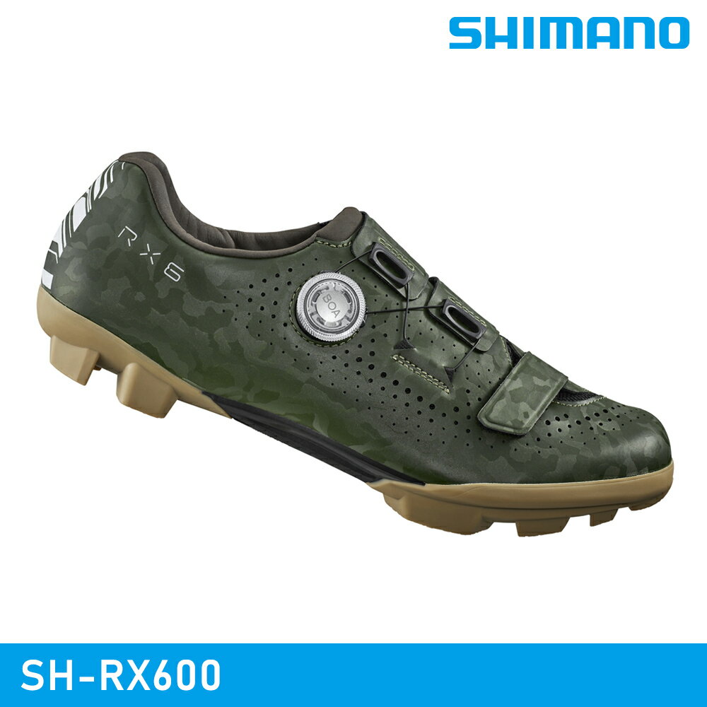 SHIMANO 男款 SH-RX600 SPD 自行車卡鞋-綠色 / 城市綠洲 (沙地車鞋 單車卡鞋 腳踏車鞋)