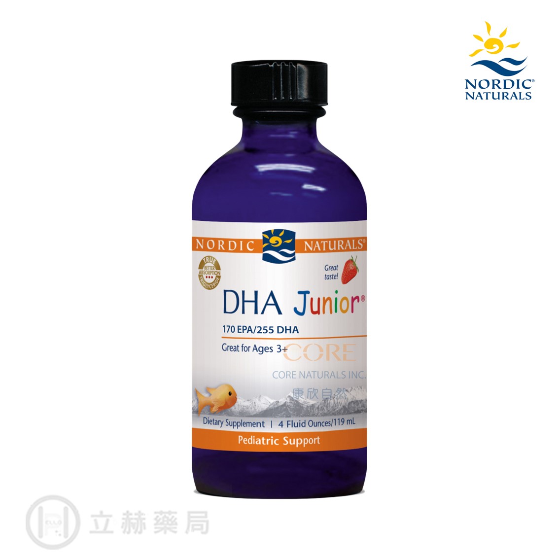 Nordic Naturals 北歐天然 幼兒液體魚肝油食品 DHAJuniorLiquid 119ml/瓶 公司貨【立赫藥局】