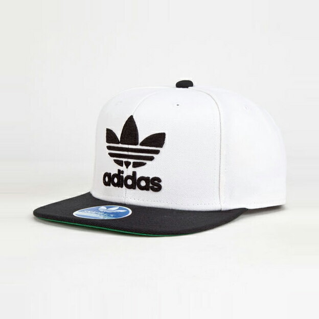 美國百分百【adidas】帽子嘻哈棒球帽潮帽Snapback 三葉草平沿帽