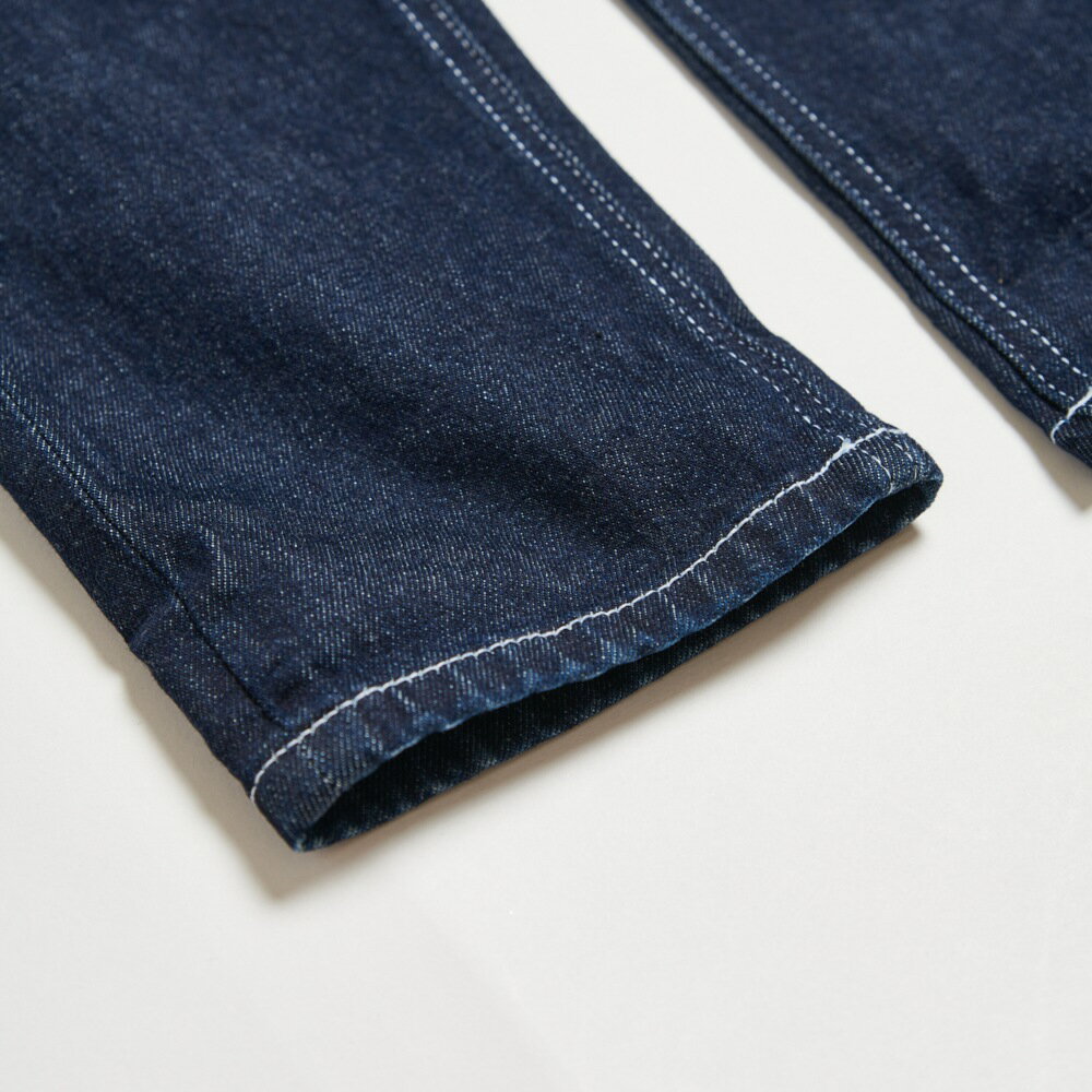 EDOKATSU江戶勝 男款 經典後袋金魚丹寧窄管直筒褲 (酵洗藍) 9