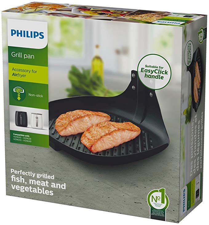 PHILIPS 飛利浦健康氣炸鍋專用煎烤盤 (彩盒 HD9940)