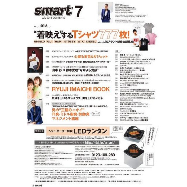 smart7月號2018附HEADPORTERLED立體方形照明提燈