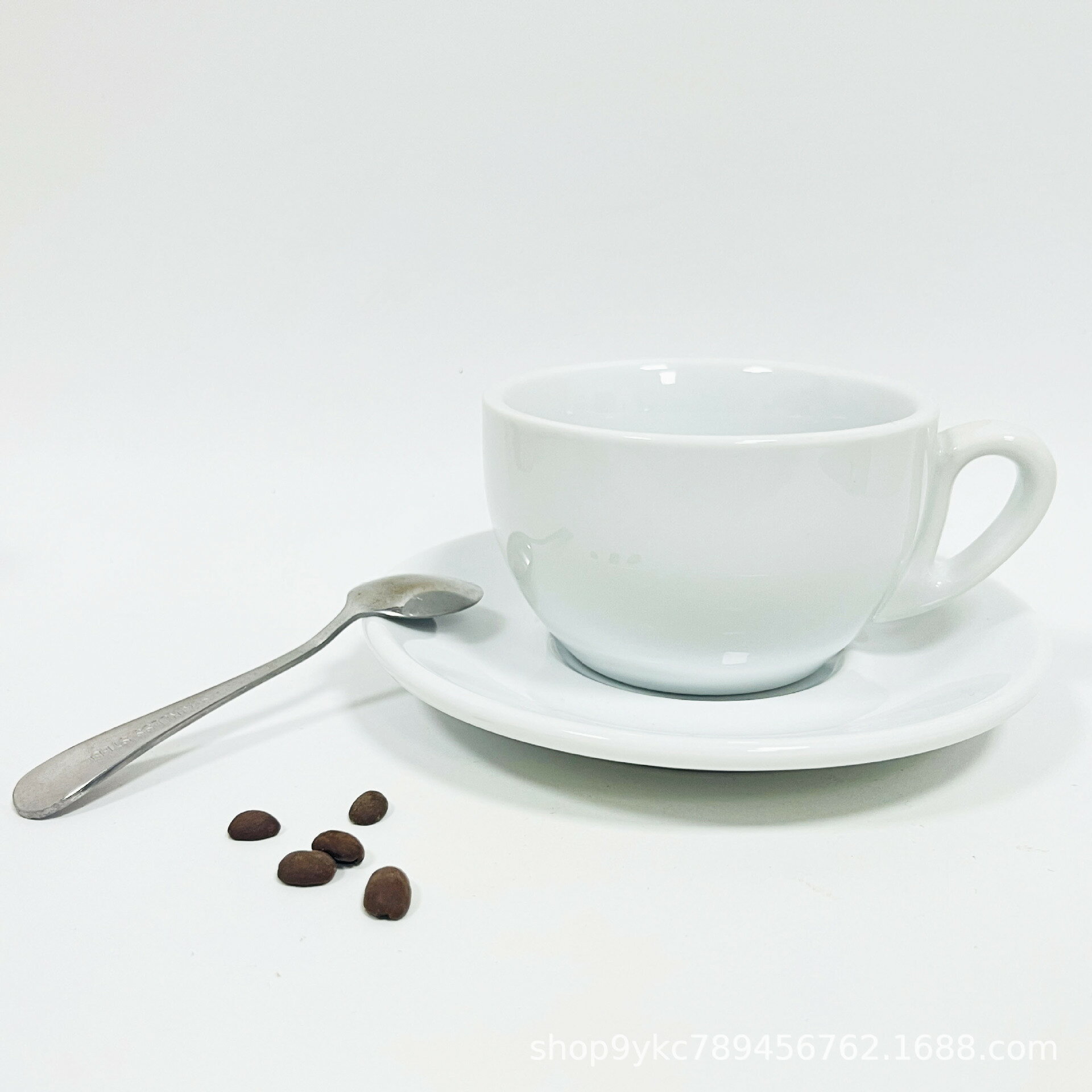 200ML意式卡布Cappuccino咖啡杯純白簡潔陶瓷耐高溫