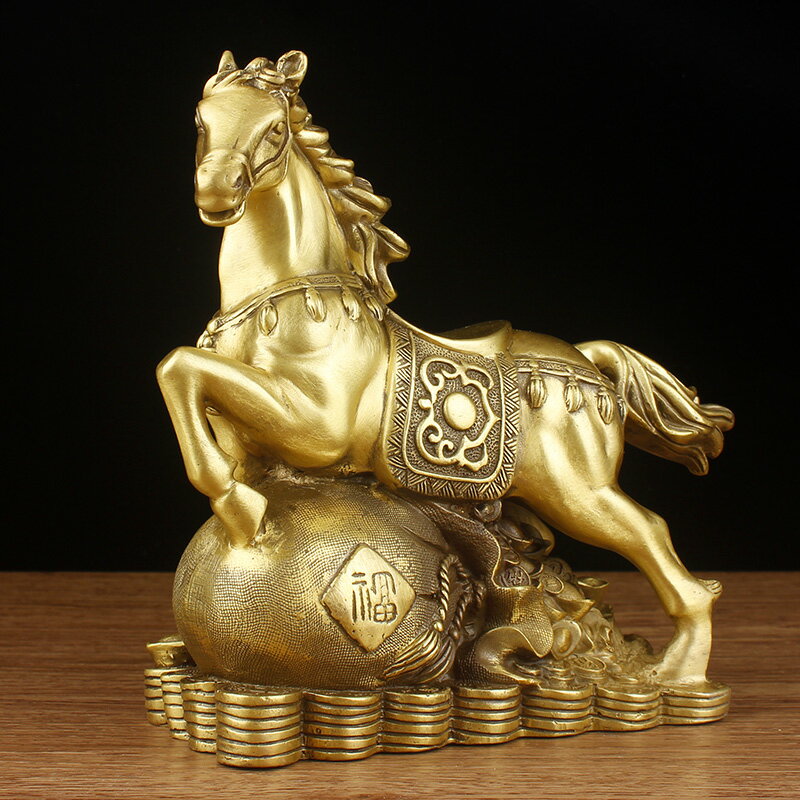 銅馬擺件純銅馬到成功家居客廳辦公室裝飾品擺設福袋馬開業禮品