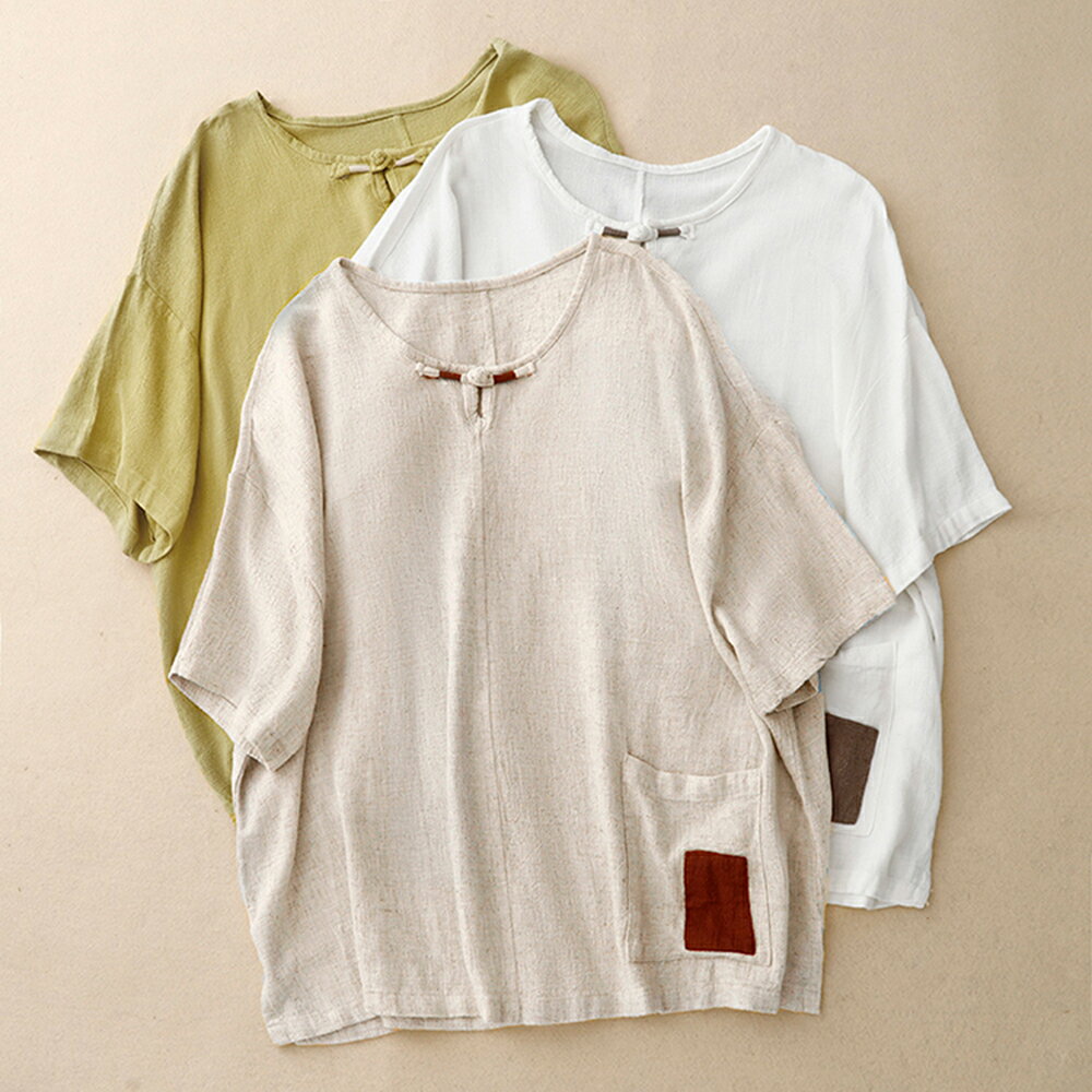 ＊ORead＊復古盤扣棉麻上衣(3色M~2XL)