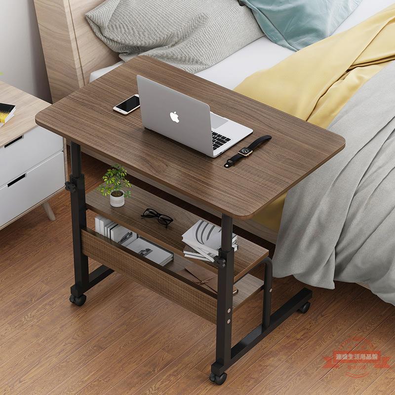 客廳學習桌折疊書桌可伸縮多功能電腦折疊桌落地便攜式移動升降桌
