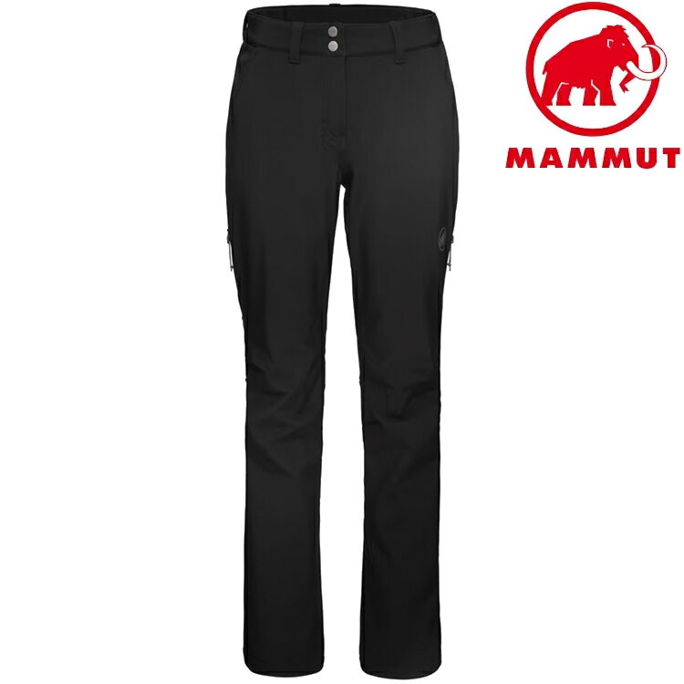 Mammut 長毛象 Runbold Winter SO Pants AF 女款 軟殼長褲/登山褲 1021-01410 0001 黑