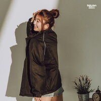 樂天防風刷毛外套-墨綠 樂天防風刷毛外套-墨綠