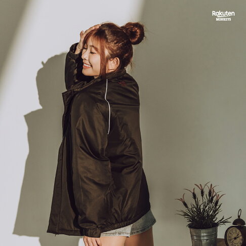 樂天防風刷毛外套-墨綠 1