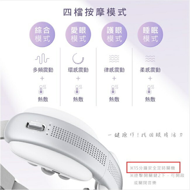 【KINYO】透視熱敷按摩眼罩 (IAM) 2022新款 透視 指壓 震動 熱敷 | 禮物 眼部按摩 【領券折50】 3