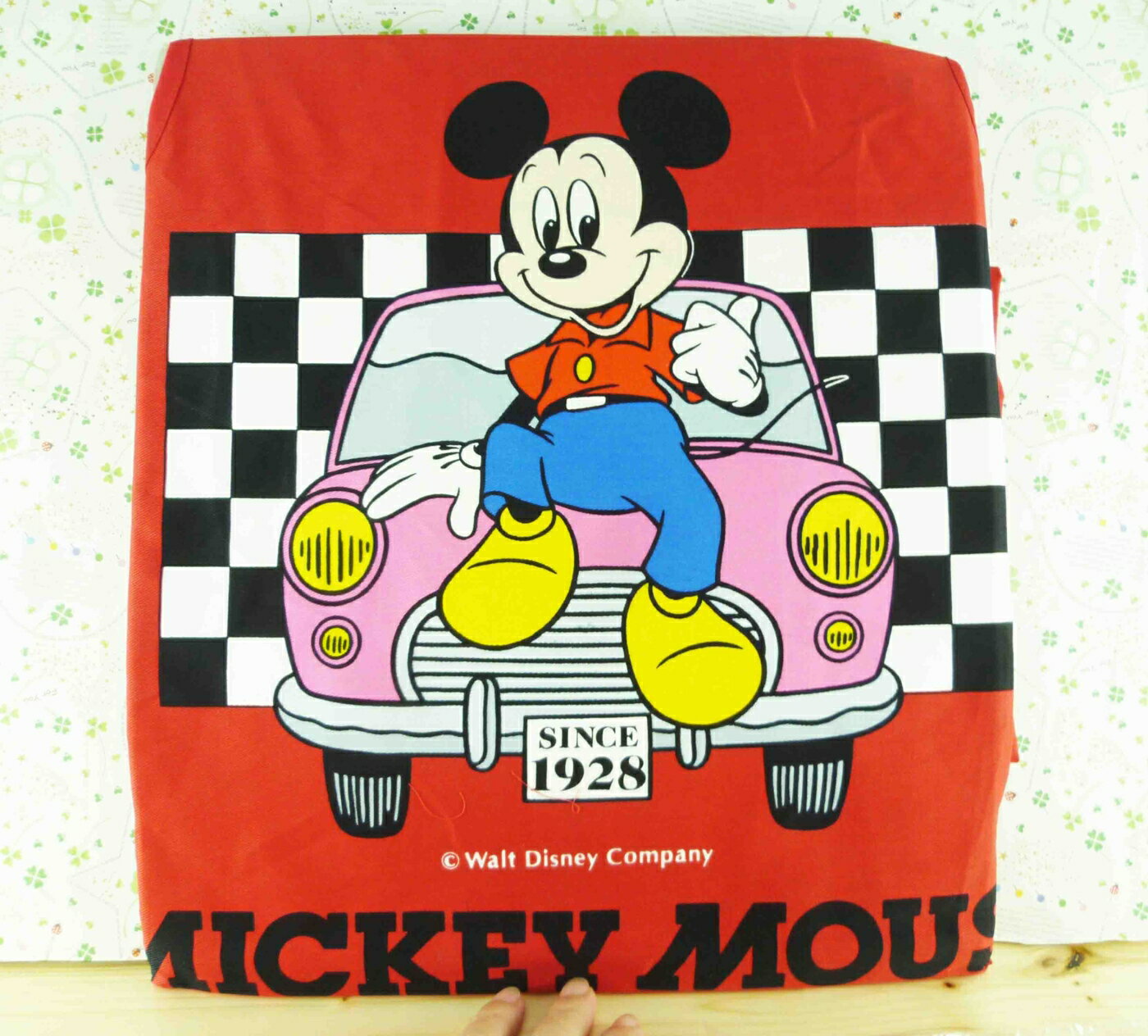 【震撼精品百貨】Micky Mouse 米奇/米妮 汽車椅套-紅 震撼日式精品百貨