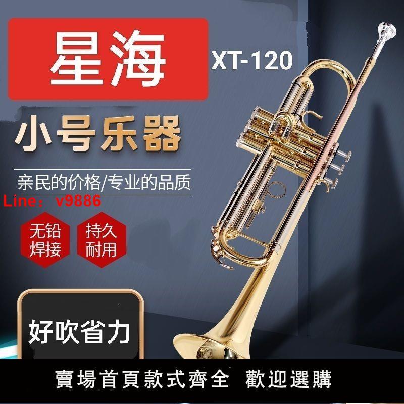 【臺灣公司 超低價】全新星海小號降B調學生成人初學者通用小號樂器XT-120