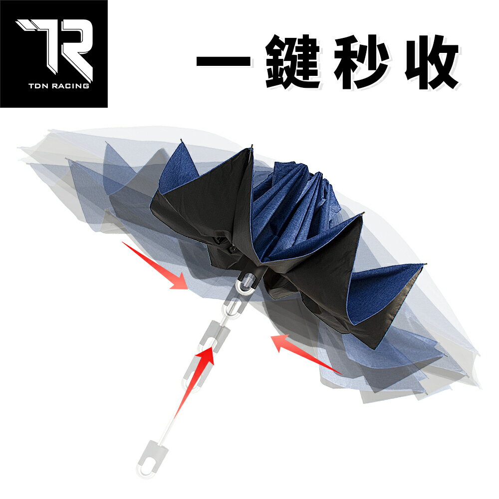 【TDN】加大收的妙丹寧降溫折傘秒收傘一秒快收晴雨傘B7266