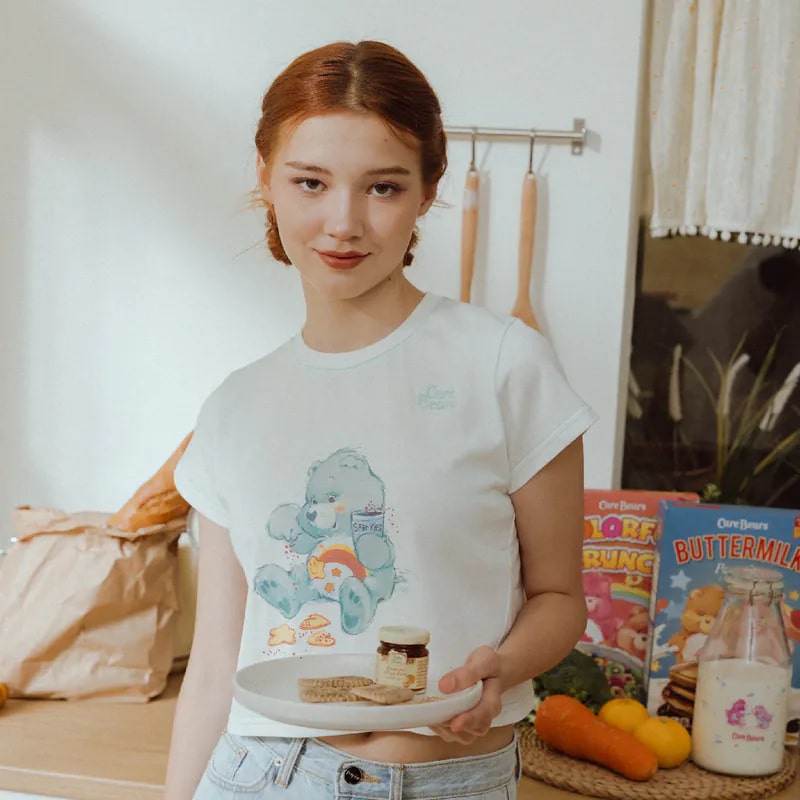 Care Bears外縫T恤【夏日祭典】《CareBears夢幻風格》《短版剪裁》《夏日百搭風》《原廠授權貨品質保證》