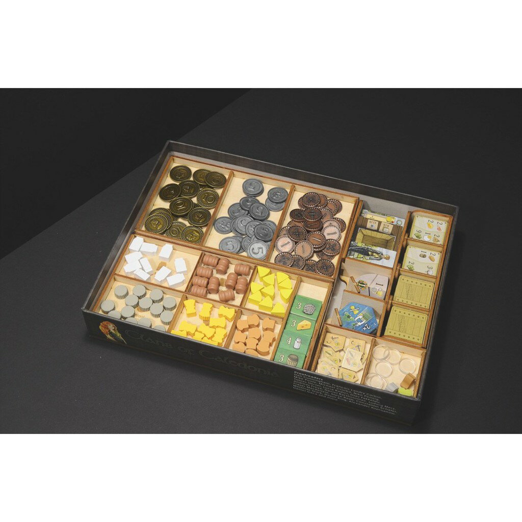 【桃園桌遊家】加勒多尼亞 Clans of Caledonia 桌遊收納盒【附白膠】【烏鴉盒子收納盒】 2
