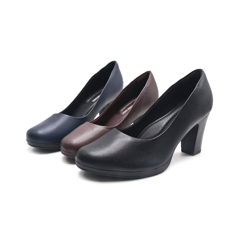 WALKING ZONE SUPER WOMAN經典靜音厚底台粗高跟鞋 女鞋-木紋咖 5