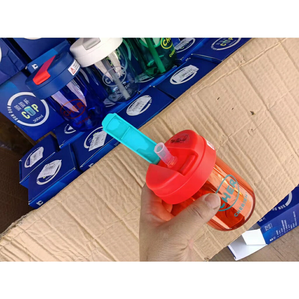 『時尚款』300ML 情侶杯 咖啡杯 隨手杯 創意潮流 塑膠水杯 耐高溫  便攜 小巧杯子 少女學生杯 韓系水杯 2