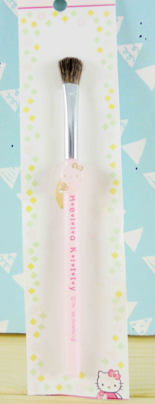 【震撼精品百貨】Hello Kitty 凱蒂貓 KITTY眼影刷-粉色筆桿-M 震撼日式精品百貨