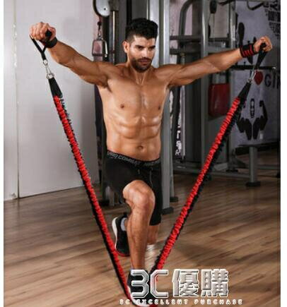 彈力繩健身男彈力帶胸肌訓練拉力帶力量健身器材家用拉力繩阻力帶 【9折特惠】
