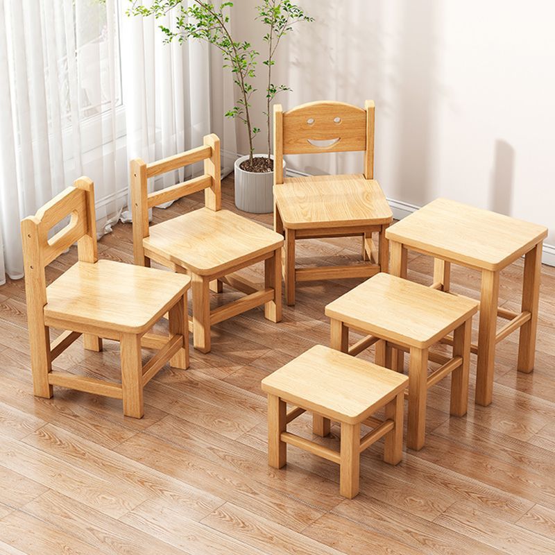 小椅子 椅子 高椅子 圓椅子 小凳子家用實木凳子靠背小椅子簡約小木凳木頭矮凳客廳板凳木凳子 6