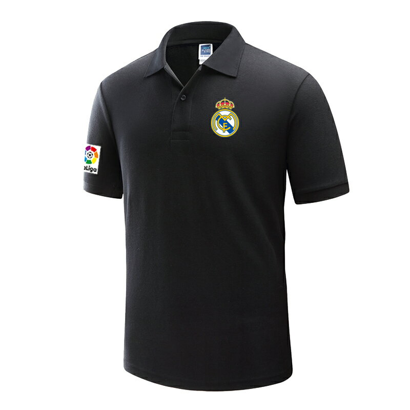 皇家馬德里足球西甲皇馬隊服男裝翻領Polo衫Real Madrid短袖t恤夏