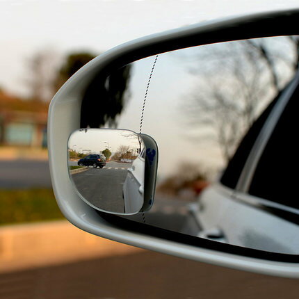 美琪 廣角輔助盲區反光鏡扇形 汽車後視鏡無邊玻璃倒車小圓鏡360度可調