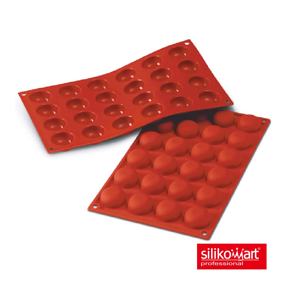 【SANNENG 三能官方】Silikomart 24連小半圓球模 矽膠模 巧克力模 30.009.00.0060