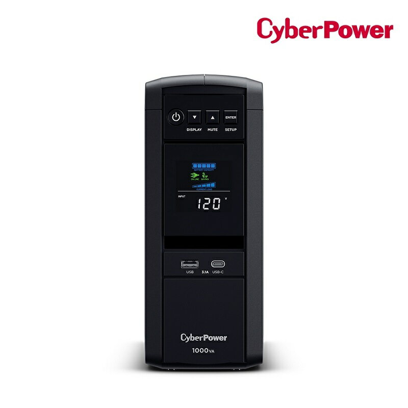【最高現折268】CyberPower碩天 CP1000PFCLCDA 1000VA UPS正弦波在線互動式不斷電系統 突波保護 颱風停電