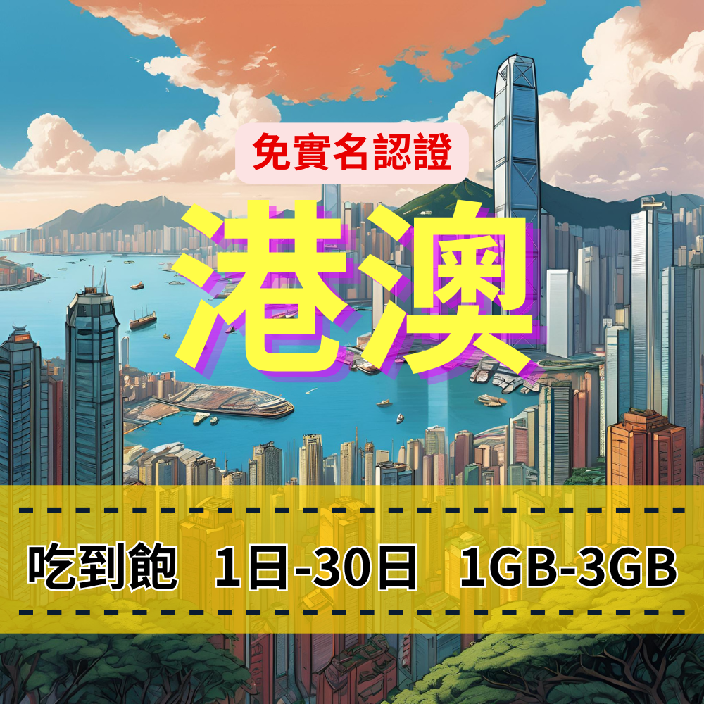 【eSIM】港澳日流量吃到飽方案 免實名賣場 每日高速用量達上限後降速無限使用 免翻牆輕鬆連IG、FB、LINE 全境暢遊無阻