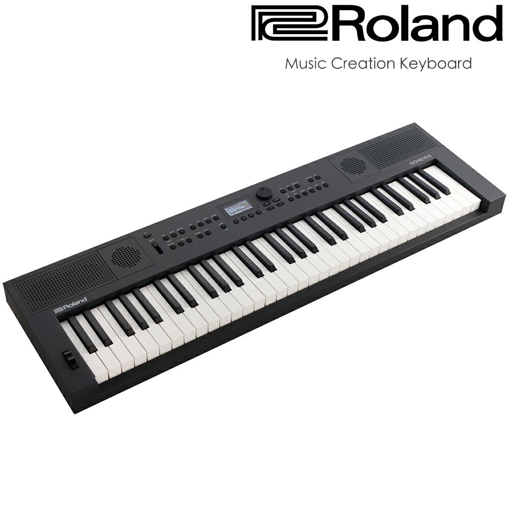 非凡樂器『ROLAND 樂蘭』全新型態進階款61鍵音樂創作伴奏電子琴 GO:KEYS 5 / 午夜黑 公司貨保固