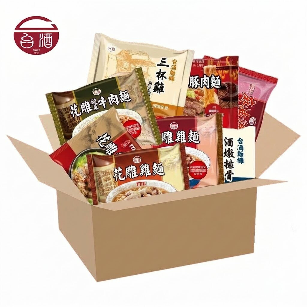 【台酒旗艦店】台酒泡麵超值福箱7口味組(8包)