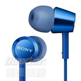 【曜德】SONY MDR-EX155 深藍色 細膩金屬 耳道式耳機 ★ 送收納盒 ★