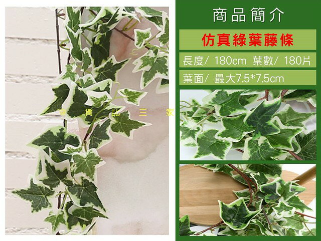 模擬綠葉藤條 模擬樹葉 仿真花 模擬藤條 棚屋 婚禮牆壁 爬山虎 櫥窗裝飾 長春藤 攀爬植物 植物瀑布 綠葉造景 藤蔓條