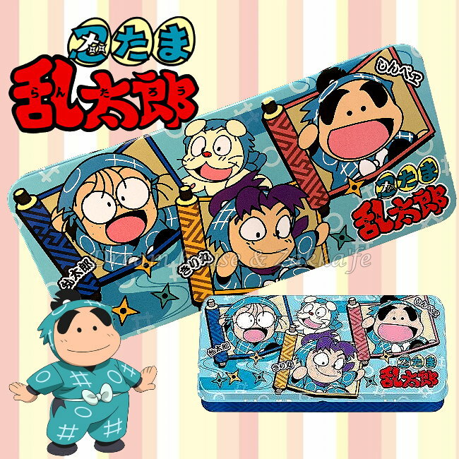 日本原裝進口 忍者亂太郎 金屬 鉛筆盒/小物置物盒/鐵盒 《 超可愛 》★ 夢想家精品生活家飾 ★