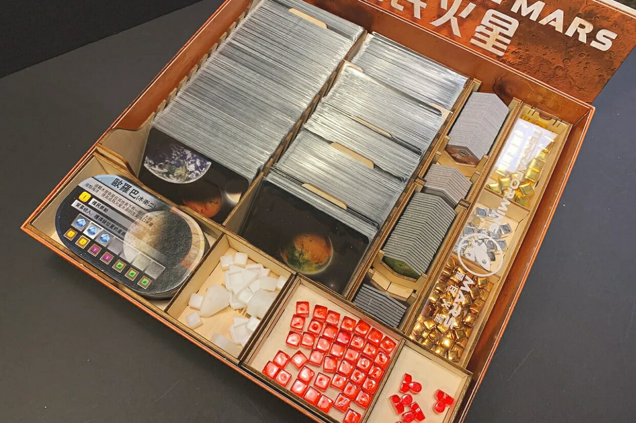 【桌遊侍】殖民火星 重塑火星 烏鴉盒子《免運》收納盒 正版實體店面快速出貨.周邊.木盒.收納.收藏.模型盒.桌遊周邊 2