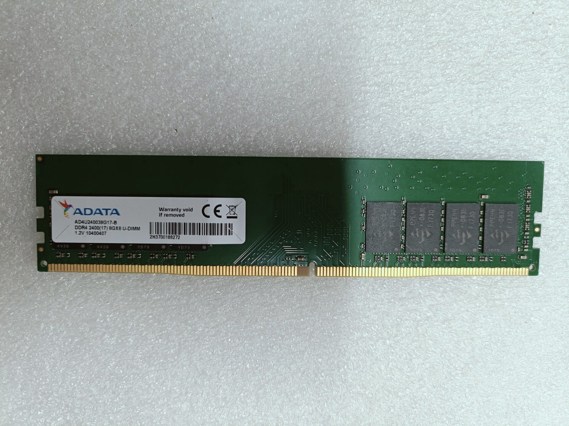 威剛DDR4 2400 8G 桌上型電腦記憶體 原廠拆機 功能正常 免運 實物拍攝