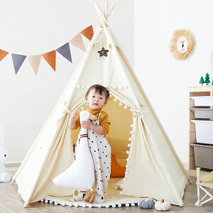 小房子兒童帳篷家用實木ins北歐寶寶印第安公主女孩玩具游戲屋