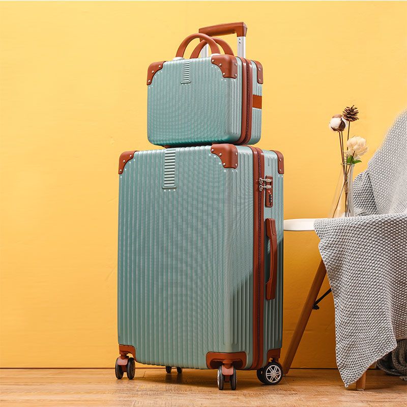 2024新款子母行李箱女學生22寸大容量旅行箱子萬向輪28密碼皮箱子