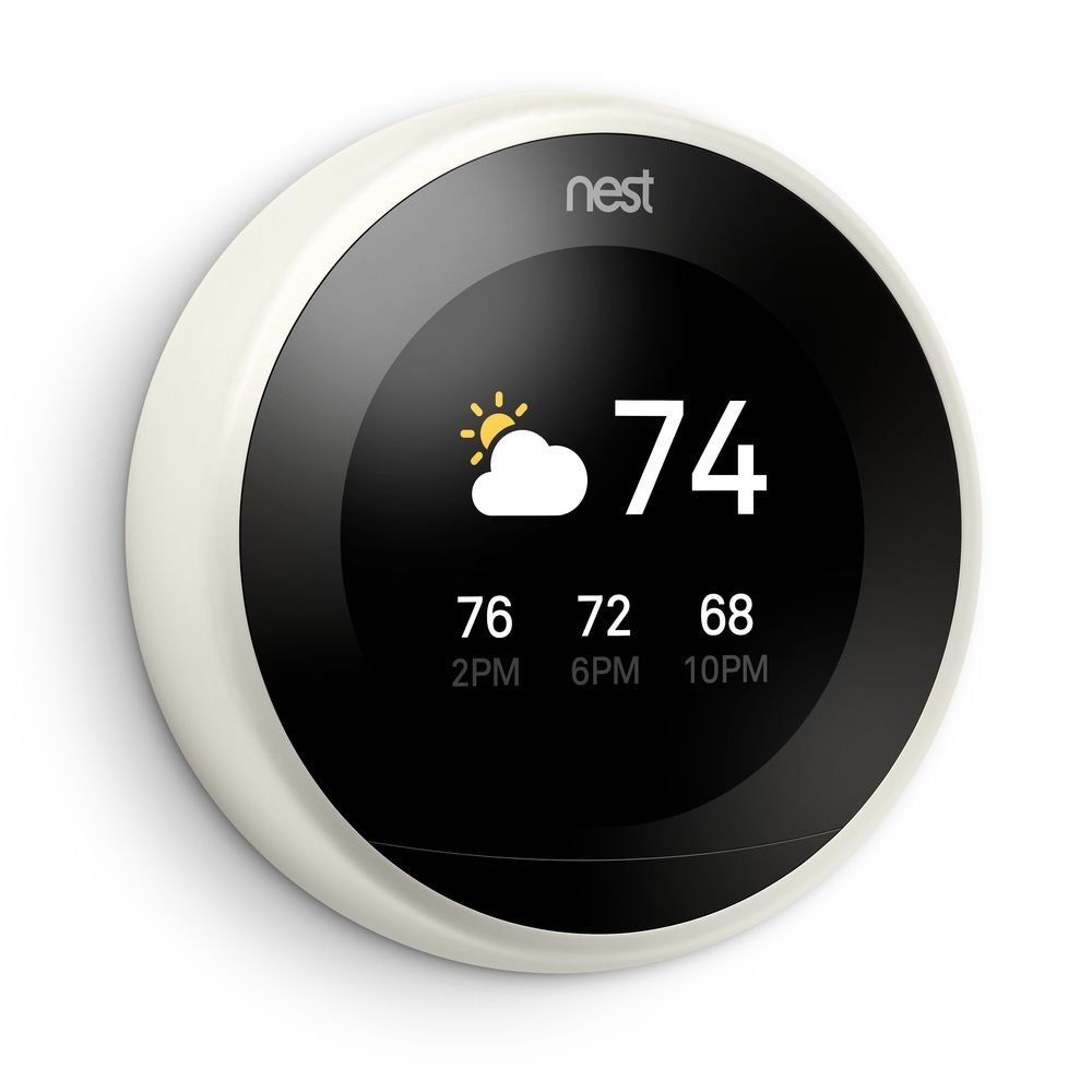 Good Guys Electronics Nest Learning Thermostat 3rd Generation White Works With Amazon Alexa 4436