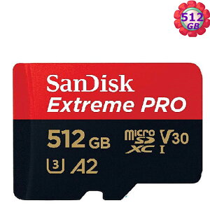 SanDisk 512GB 512G microSD【200MB/s Extreme Pro】microSDXC micro SD SDXC 4K U3 A2 V30手機記憶卡【序號MOM100 現折$100】