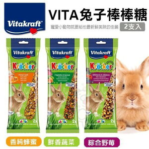 德國 Vitakraft VITA兔子棒棒糖 2支入【單包/5包組】袋裝 兔零食『WANG』