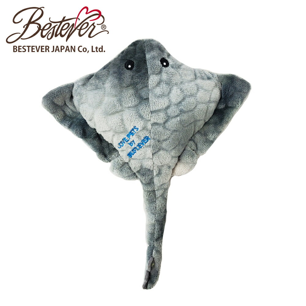 日本Bestever 造型聲響寵物玩具-魟魚 0