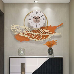 掛鐘 現代簡約網紅裝飾時尚輕奢時鐘掛墻餐廳家用石英靜音個性創意掛鐘