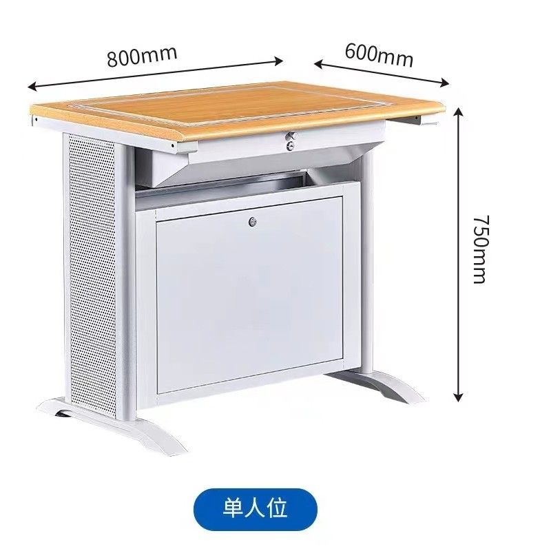 全網低價/免運/開票 翻轉電腦桌半嵌入式隱藏桌部隊電教室培訓學校教室機房學生桌隱蔽LLLL60公司貨