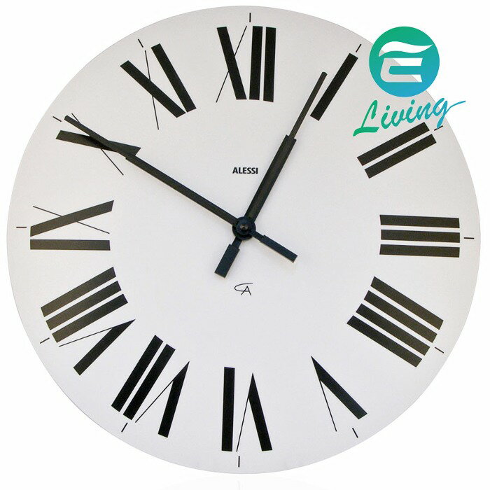 ALESSI 時鐘(白) FIRENZE WALL CLOCK WHITE #12 W【299免運領券再享折扣】