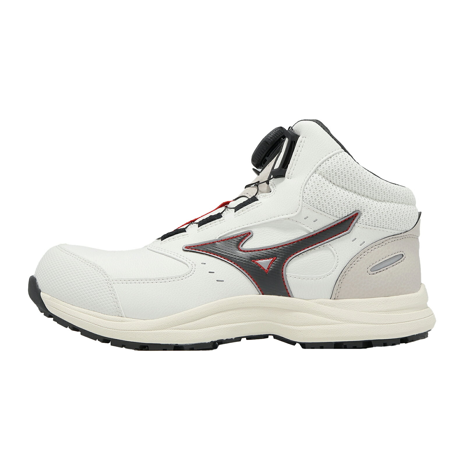 Mizuno 美津濃 工作鞋 Prime Fit LS III 71M BOA 寬楦 男鞋 米白灰 F1GA2664-01