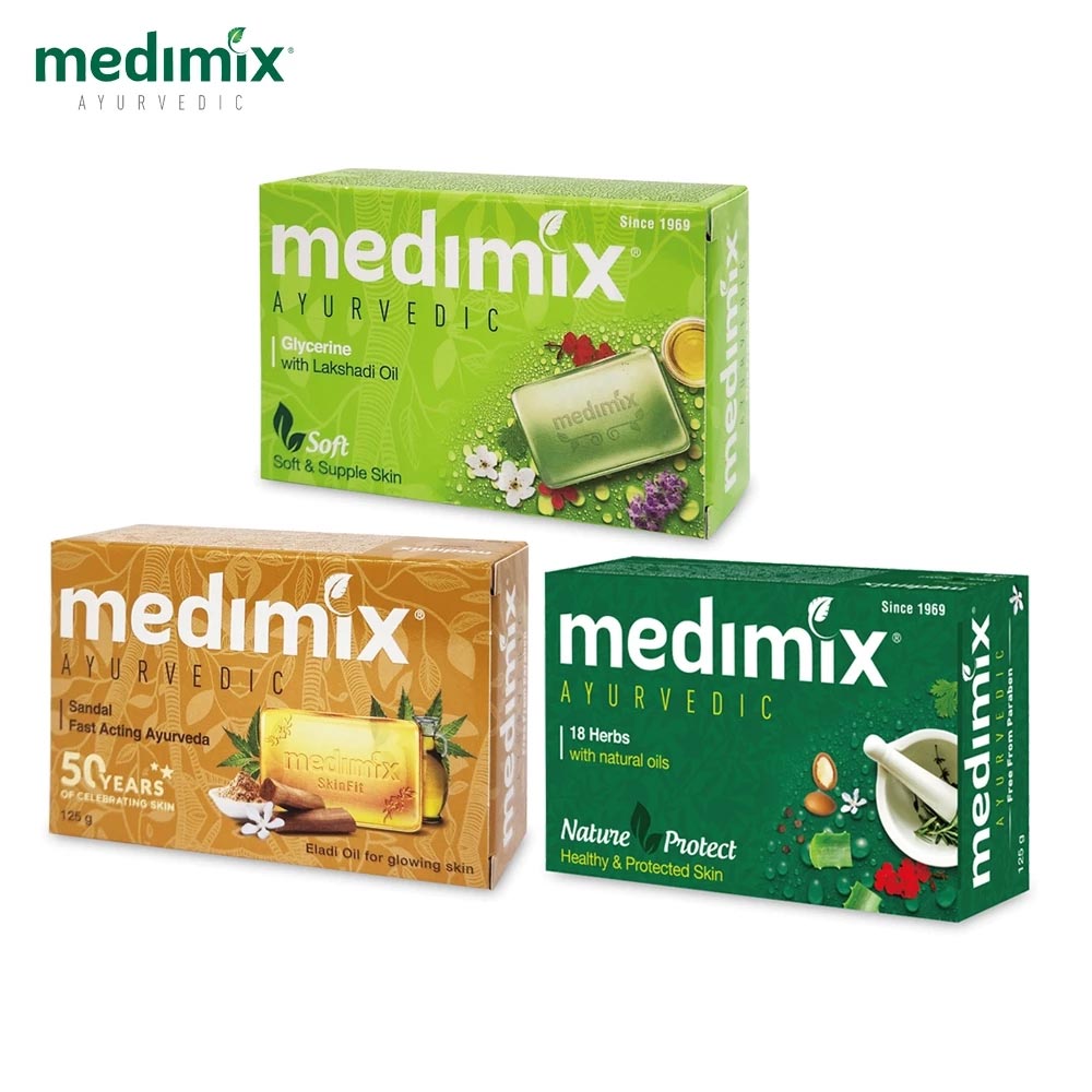 【Medimix阿育吠陀】印度綠寶石皇室藥草浴美肌皂 125g/盒【居家生活便利購】