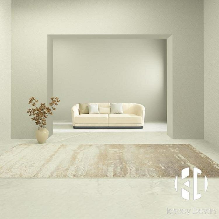 客廳地毯現代輕奢臥室高級沙發茶幾毯家用易打理簡約北歐地墊【聚物優品】